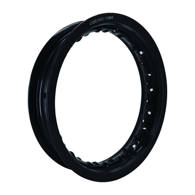 Roues de moto rétro noires de 12 pouces avec logo personnalisé et performances améliorées