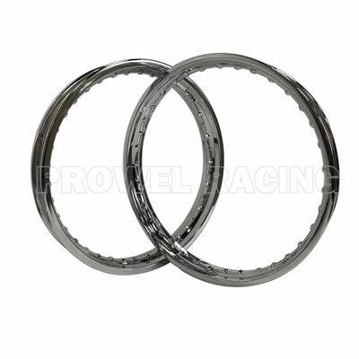 1.60x18 en acier inoxydable, moteur à roue en argent