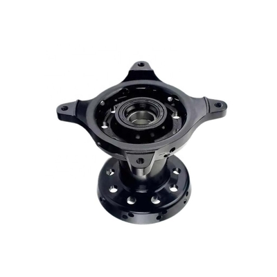 Des moteurs à moto CNC personnalisés en noir avec un service d'usinage CNC et OEM