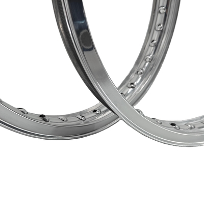H 1.85-19&quot; 36 trous 40 trous Akront style Valanced Alloy Moteur à roues polies couleur