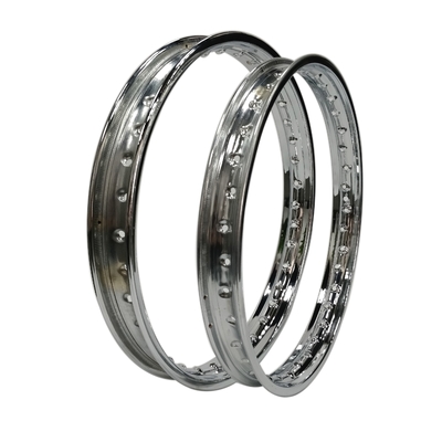 WM 1,85-18&quot; 36 trous de moto roue en acier chrome