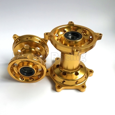 Motocycle CNC roues avant arrière hubs kits en argent pour RMZ 250 07-18 RMZ 450 05-18