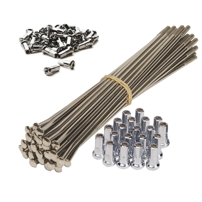 Kit de remplacement de rayons et de tétons en acier inoxydable de 21 pouces pour roues CRF