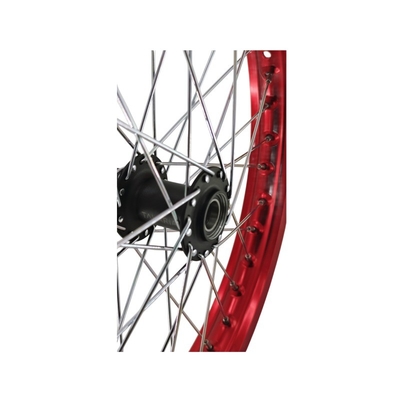 16 pouces rouges roues de motocyclettes jantes et roues ensembles alliage d'aluminium pour des performances optimales