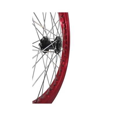16 pouces rouges roues de motocyclettes jantes et roues ensembles alliage d'aluminium pour des performances optimales
