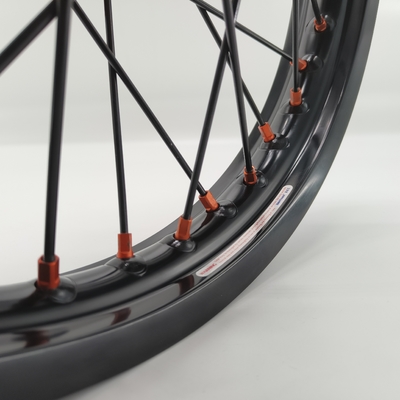 Remplacement/réparation de roues anodisantes noires 21/18 pour KTM EXC 125-530CC 2003-2023