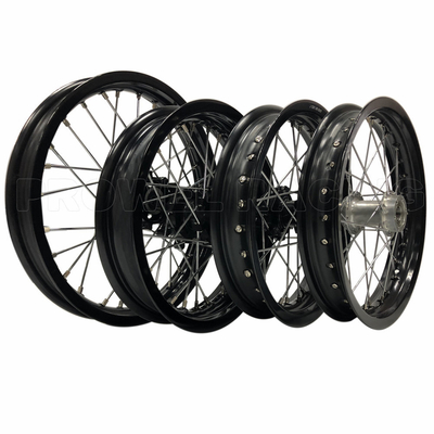 Monture arrière de premier ordre taille 1.85X12 Black Pit Bike Motocycle Spoke Wheel Sets pour CRF150