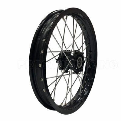 Monture arrière de premier ordre taille 1.85X12 Black Pit Bike Motocycle Spoke Wheel Sets pour CRF150