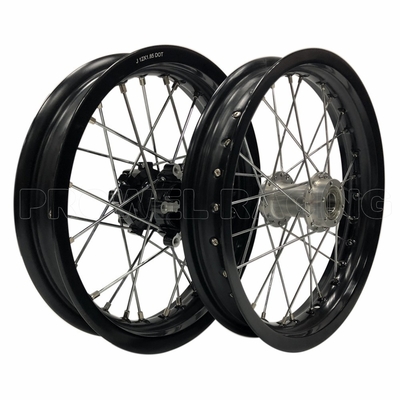 Rameau noir 1.60x14' roues en alliage de moto pour pitbikes Matériau aluminium 6161-T6