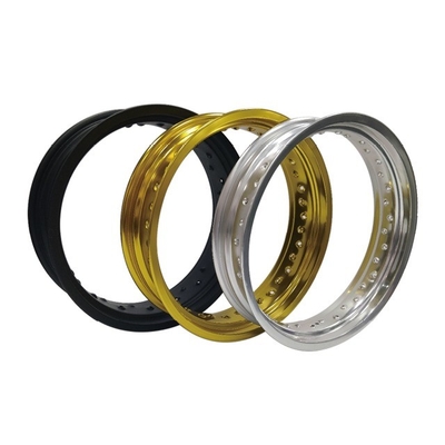 4.25 x 17 pouces brillant noir moteur Alliage d'aluminium jantes pour la personnalisation Supermoto
