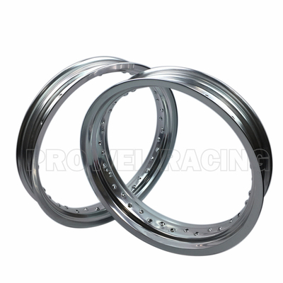 7116 T6 Jante de roue en alliage d'aluminium pour Supermoto MT 3.50x18 en argent