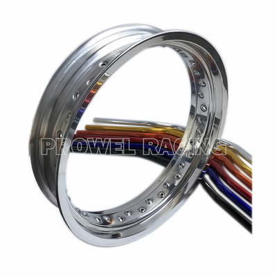 7116 T6 Jante de roue en alliage d'aluminium pour Supermoto MT 3.50x18 en argent