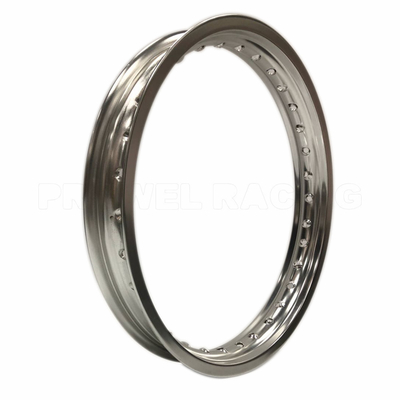 Finition en argent WM 2.50x18 Jantes de roue en alliage d'aluminium pour moto