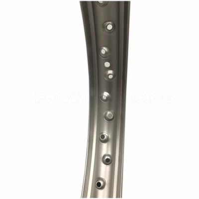 Rame de roue en alliage de moto H type 2.15x17 personnalisé avec peinture en argent