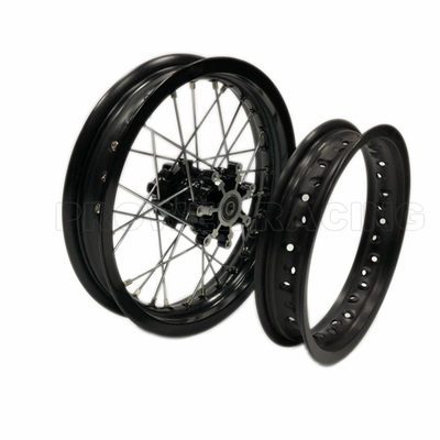 10&quot; 12&quot; 14&quot; Jantes de roue en alliage de moto en noir vif pour les motos pour enfants