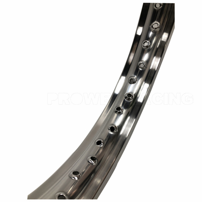 CRF 450 2.15x18 Jantes de moto en argent en alliage d'aluminium avec peinture