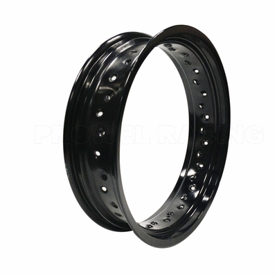 4.25 x 17 pouces brillant noir moteur Alliage d'aluminium jantes pour la personnalisation Supermoto
