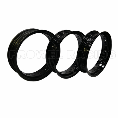 7116 T6 Noir brillant 3,50x17 pouces moteur Alloy roue jantes pour Supermoto