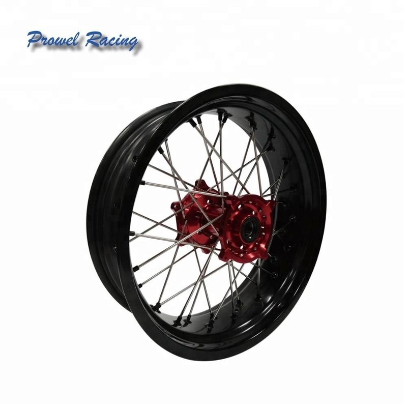 Aluminium 6061 T6 Motocycle Motocross Supermoto Alloy Rime de roue Taille 5.0x17 pour votre