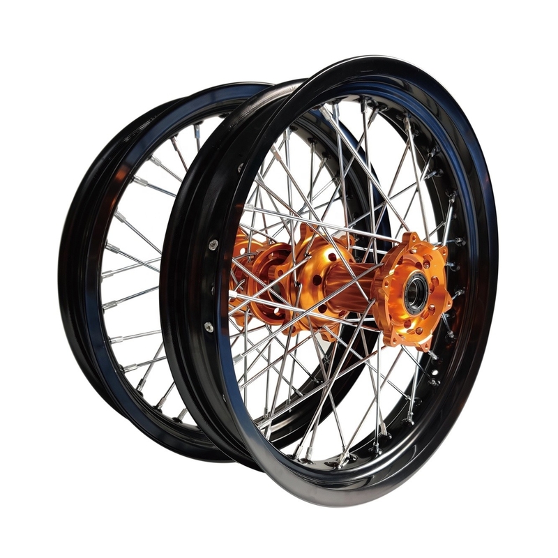 2.50-17 et 3.00x17 pouces roues en spokes en alliage de moto pour SX250 Design personnalisé